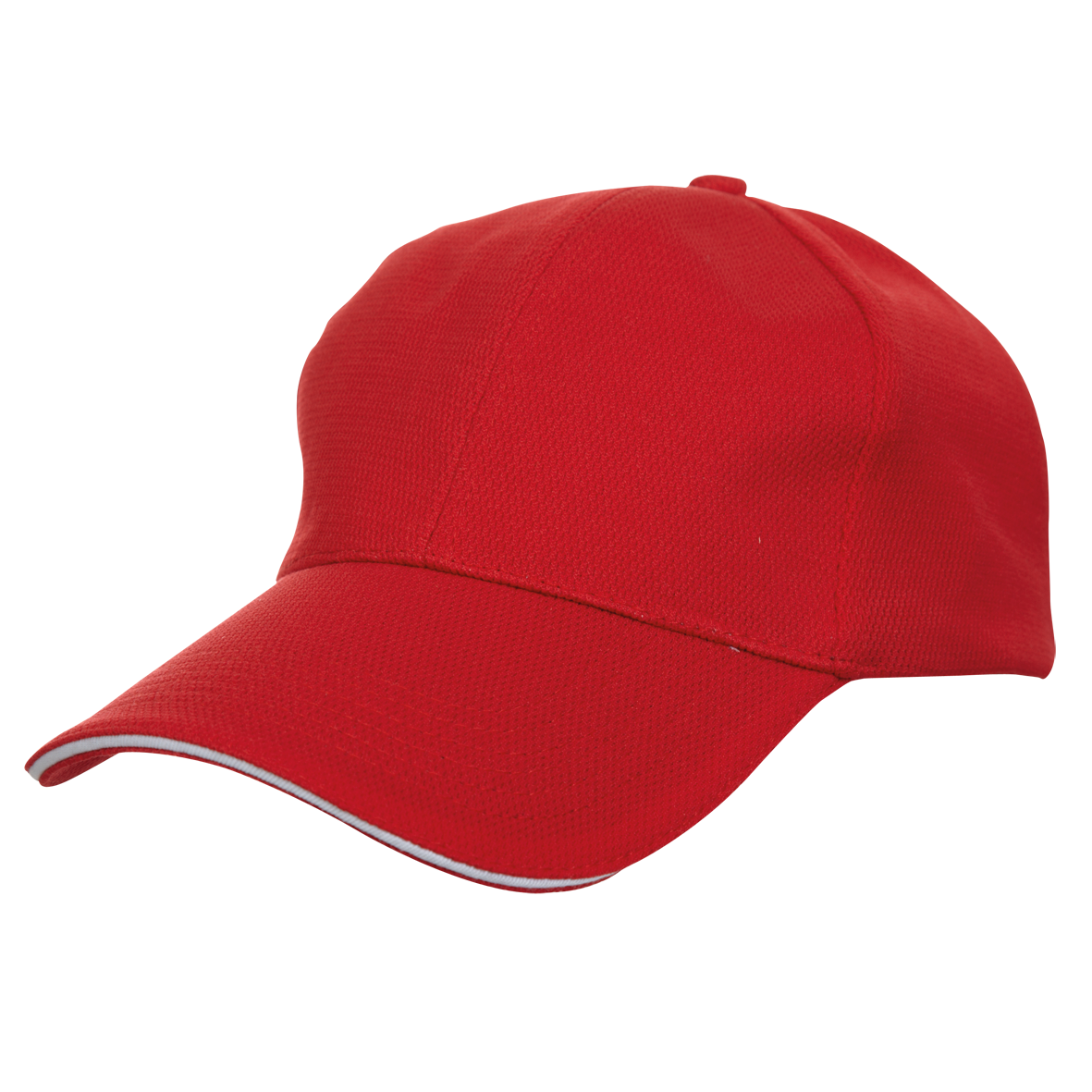 Honeycomb Dri Fit Two-Tone Baseball Cap - Red