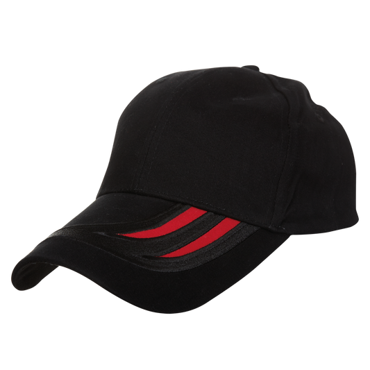 Dual Tone Cotton Baseball Cap - Black