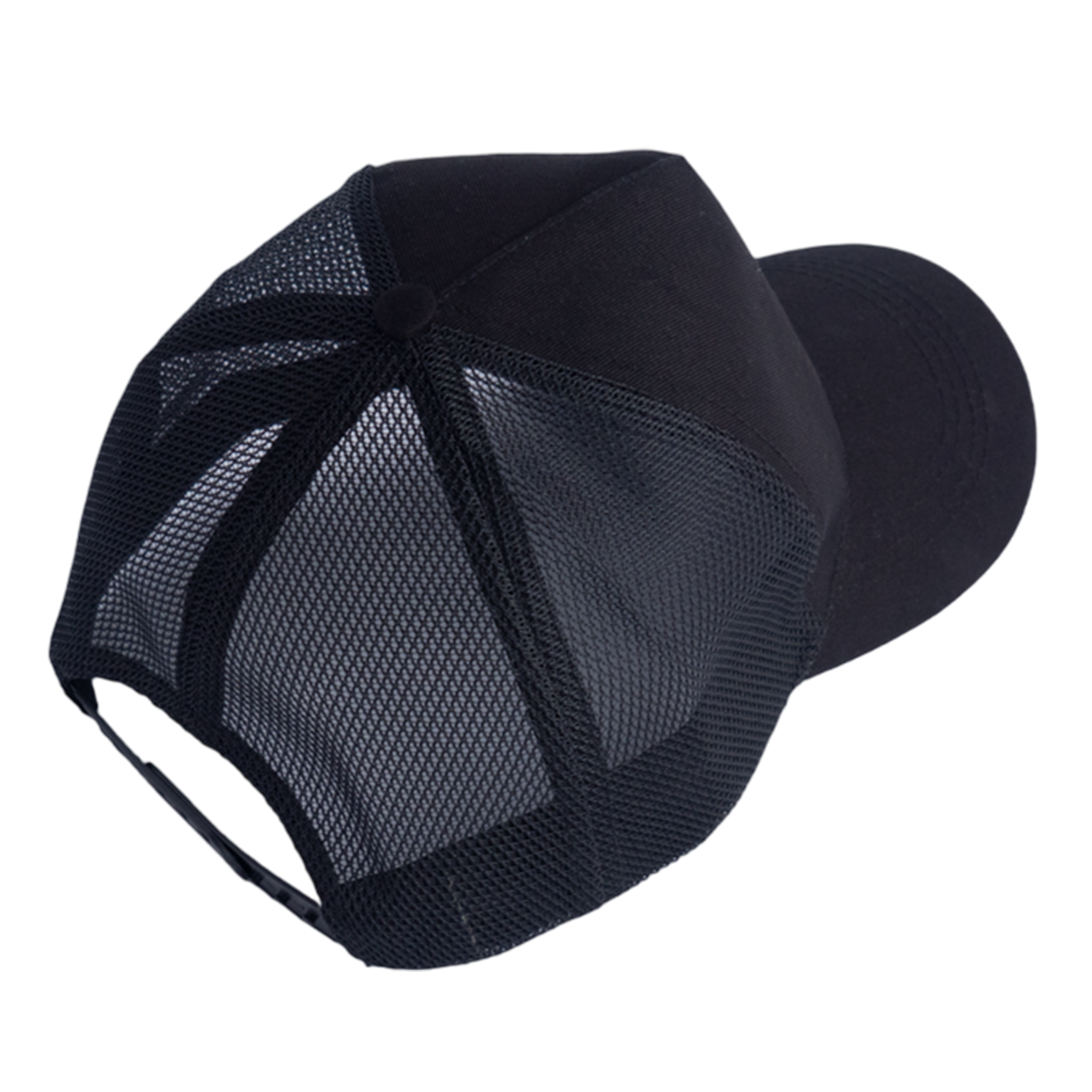 Cotton Trucker Cap - Black