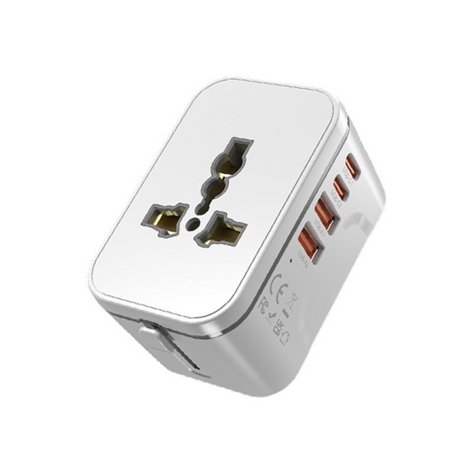 USB travel plug adapter, a practical custom corporate merchandise item and a valuable corporate gift for modern professionals.