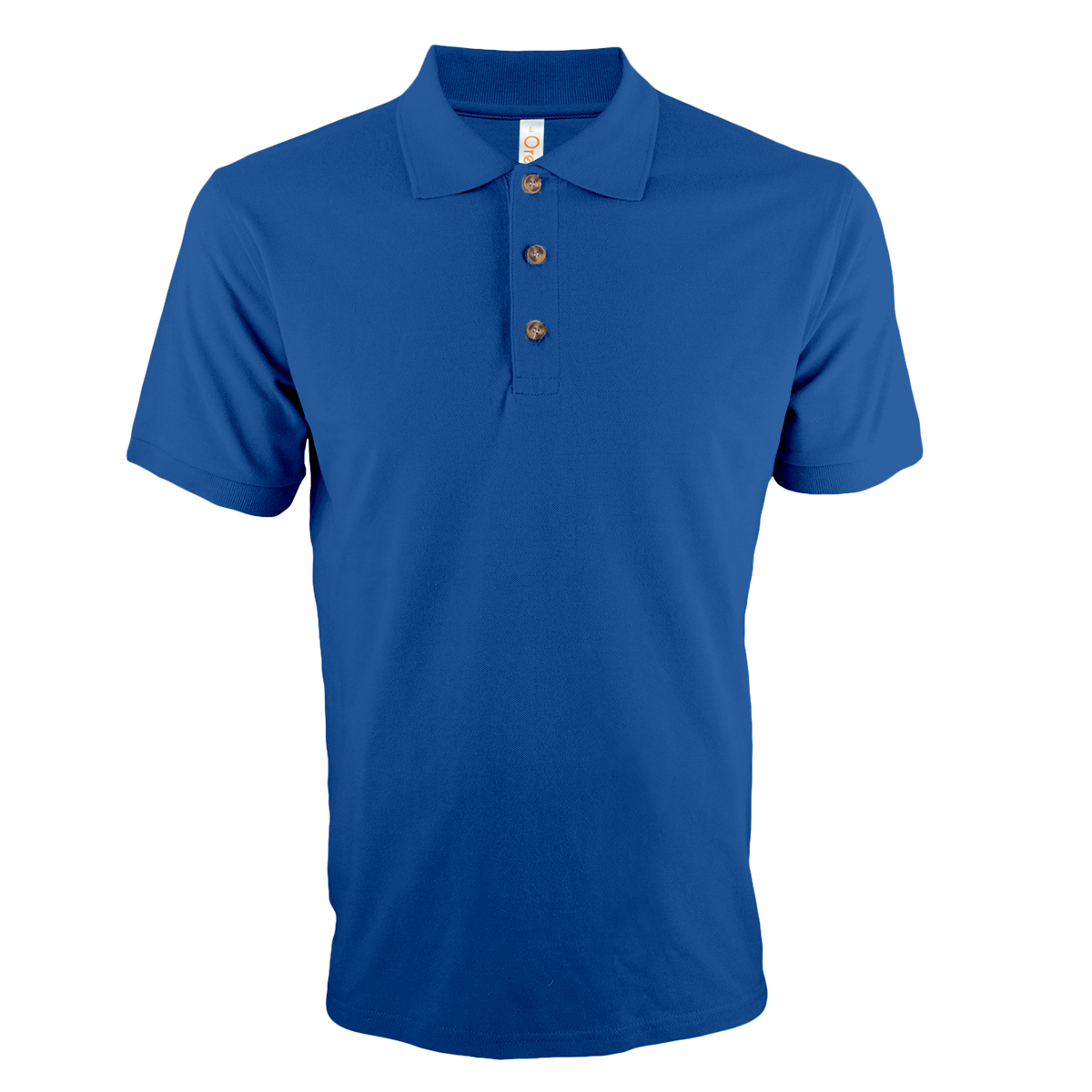 Professional corporate wear Royal Blue honeycomb polo. Perfect for embroidering a custom logo for brand visibility.