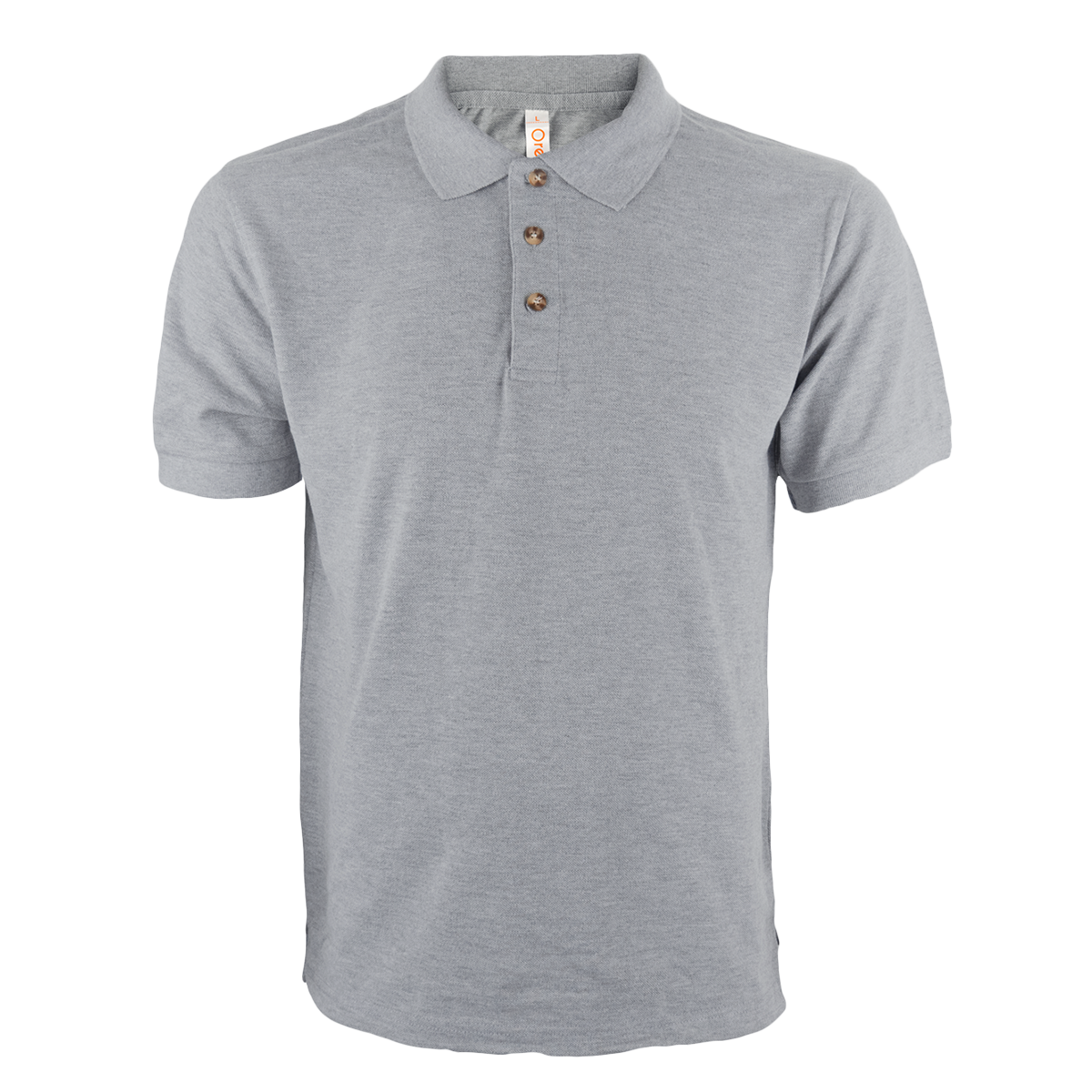 Custom Ash Grey honeycomb polo, a practical and premium option for client corporate gifts and subtle branding.