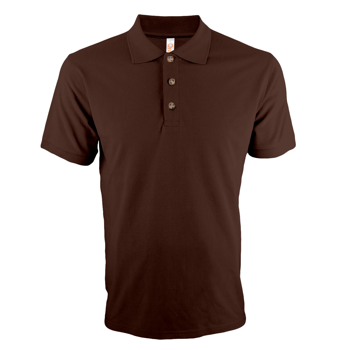 Elegant Brown honeycomb polo, a warm marketing gift or high-quality promotional giveaway item.