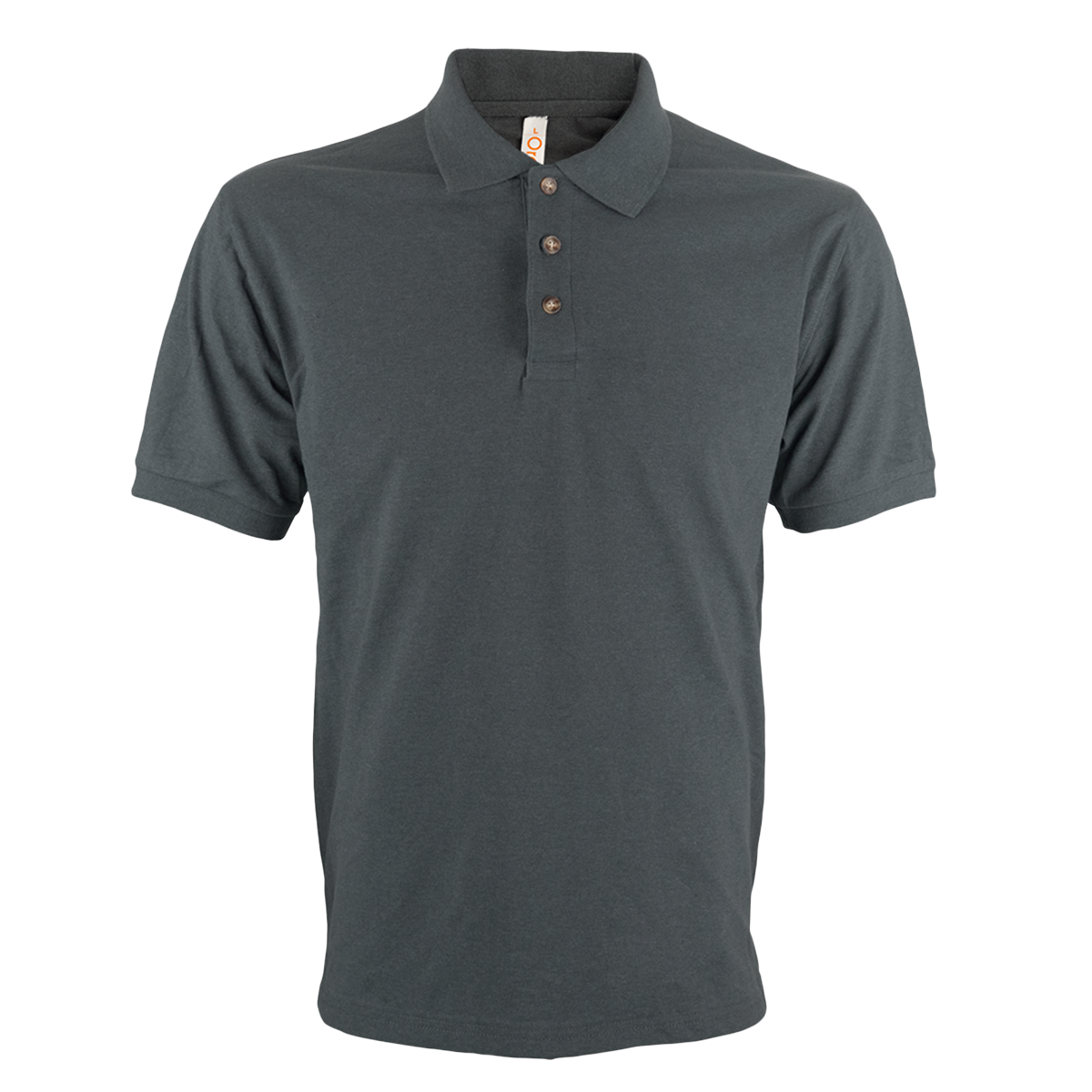 Versatile Dark Grey Melange honeycomb polo, a smart marketing gift and essential piece of custom promotional apparel for any season.