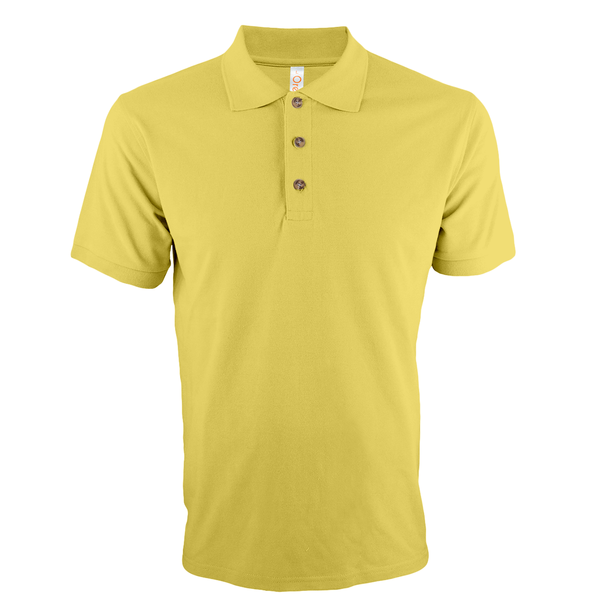 Effective marketing gifts: Bright Yellow honeycomb polo ready for custom logo embroidery.
