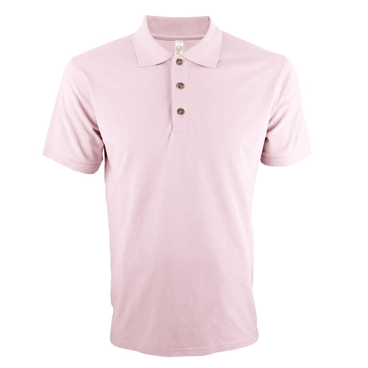 Professional Pink polo shirt featuring a breathable honeycomb texture. A must-have for specialized corporate gifts and merchandising.