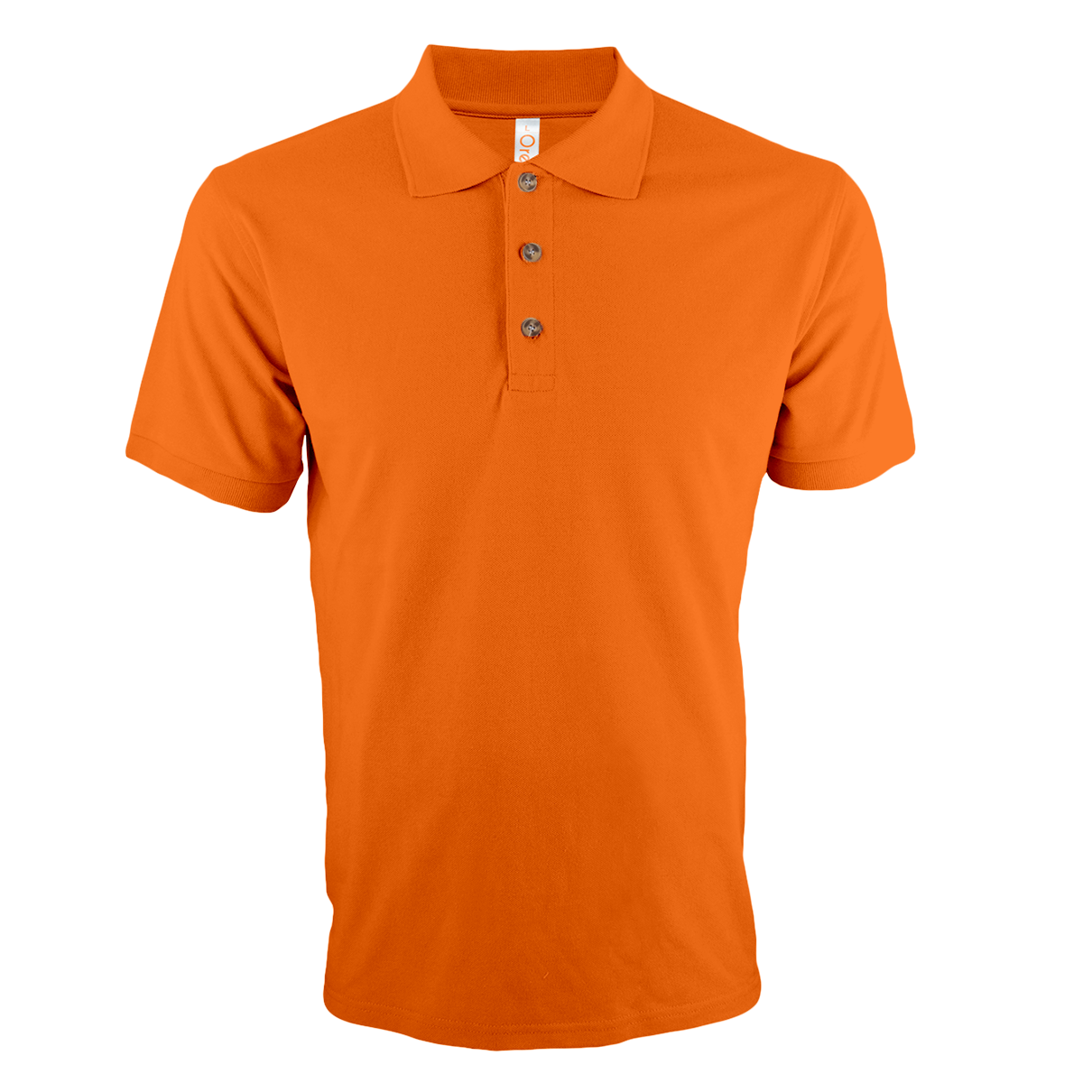 Promotional swags: Orange honeycomb polo, a striking corporate gift that guarantees attention in any marketing effort.