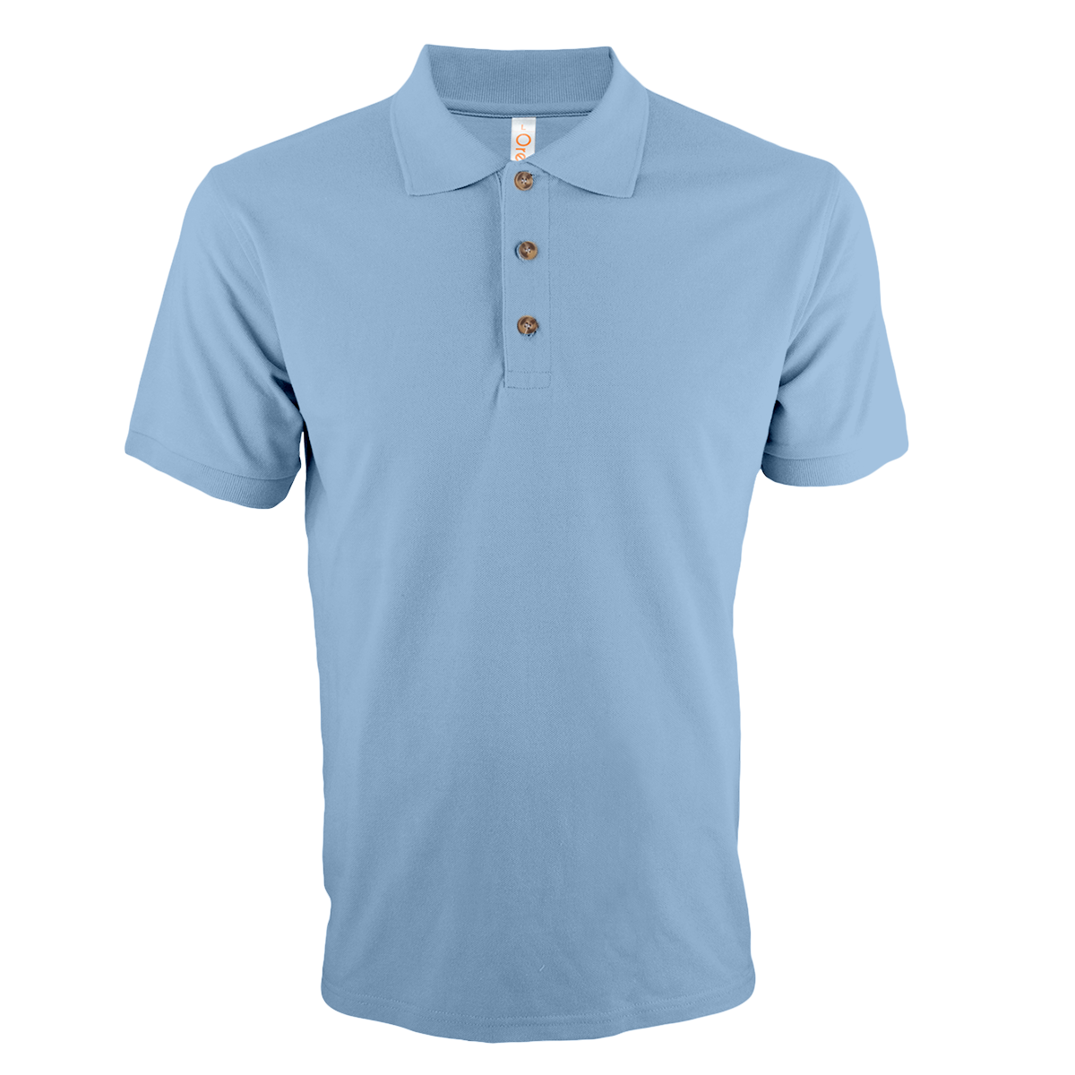 Wholesale Light Blue honeycomb polo shirts available for bulk orders. Ideal for refreshing corporate swags and large-scale giveaways.
