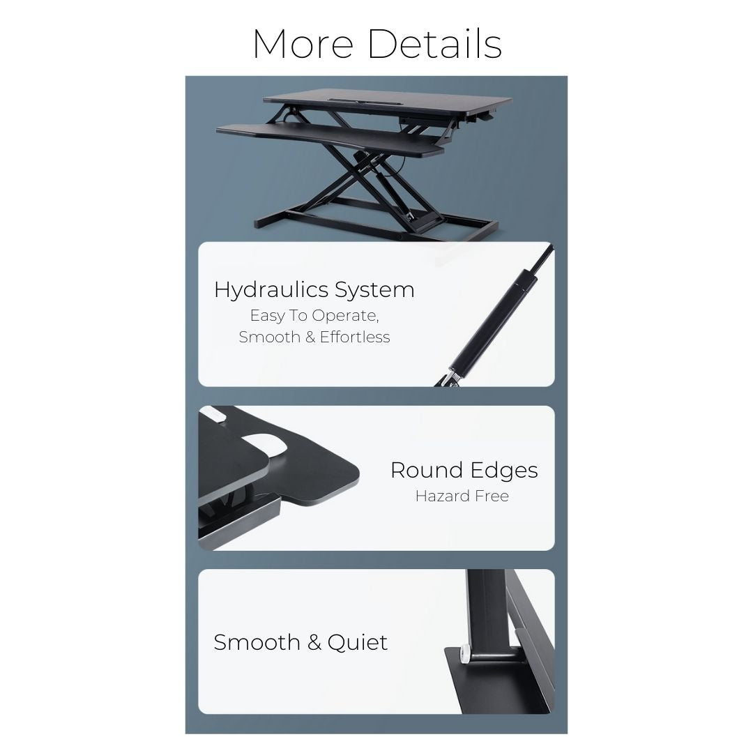 Ergonomic Height Adjustable Desk Converter