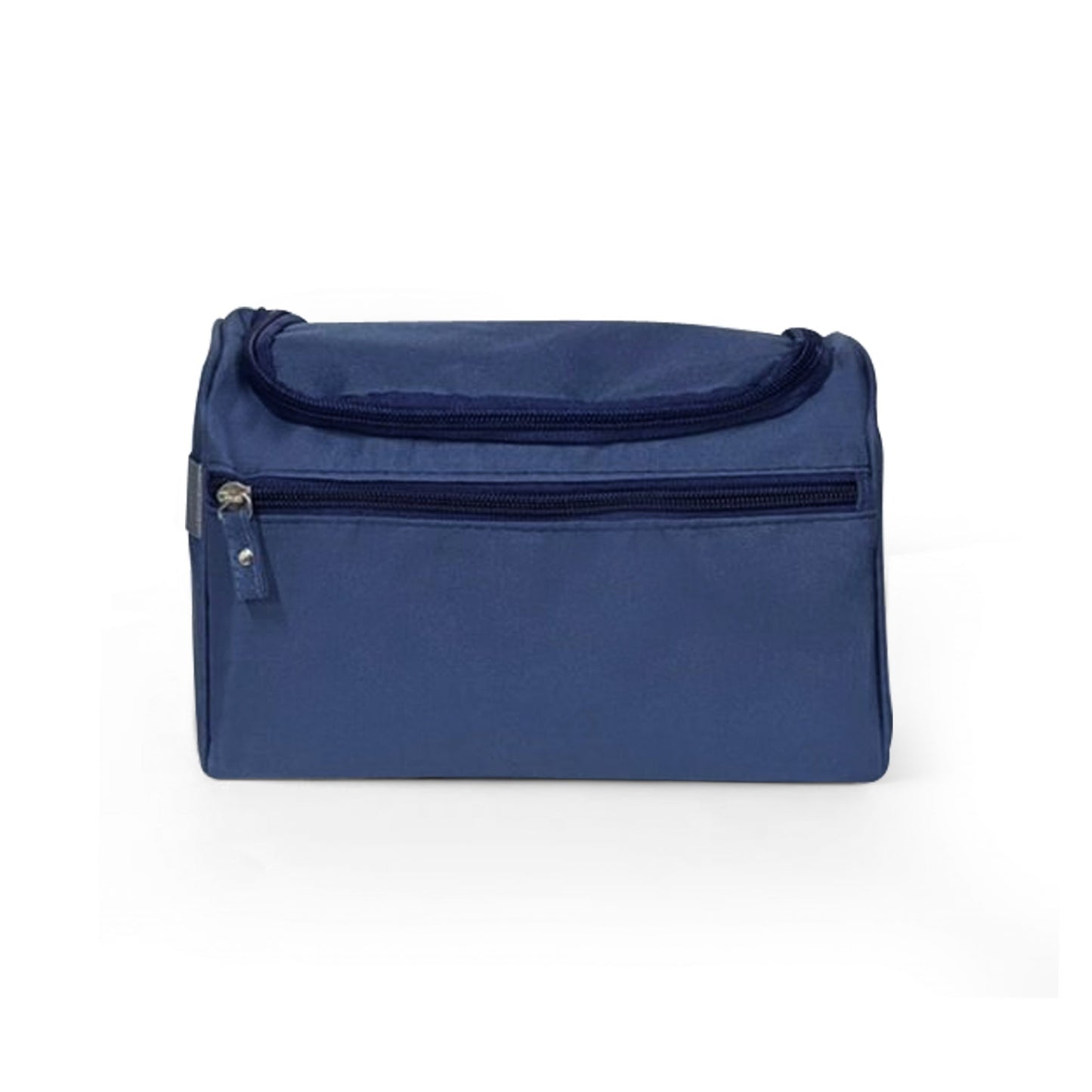 Branded blue travel kit ready for customization with your company logo. A thoughtful and useful corporate gift for any traveler.