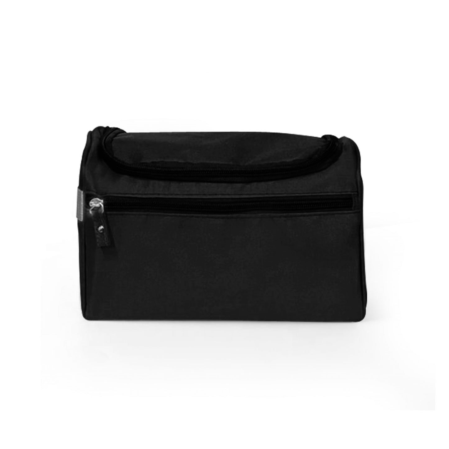 Black travel pouch ready for customization with your company logo. A sophisticated and practical corporate gift choice.