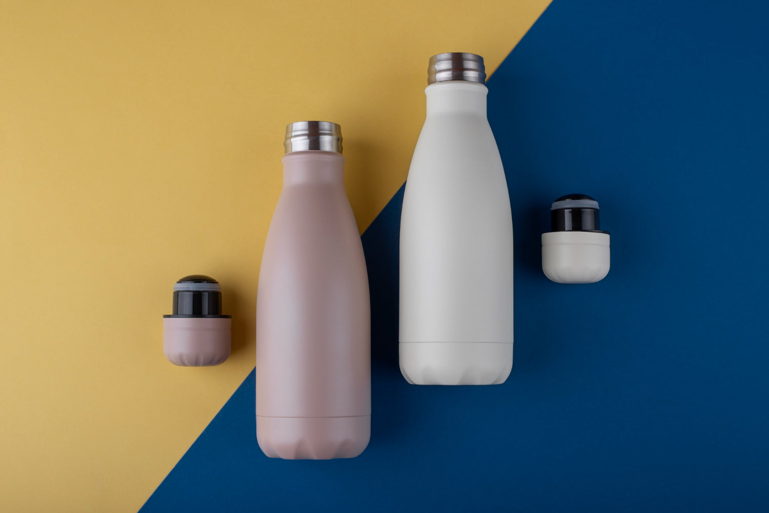 Custom corporate merchandise featuring insulated bottles, perfect for custom swag and unique corporate gifts.