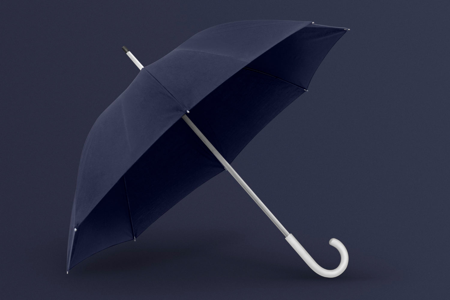 Customizable black straight umbrella – elevate your brand with unique corporate gifts featuring your company's logo.