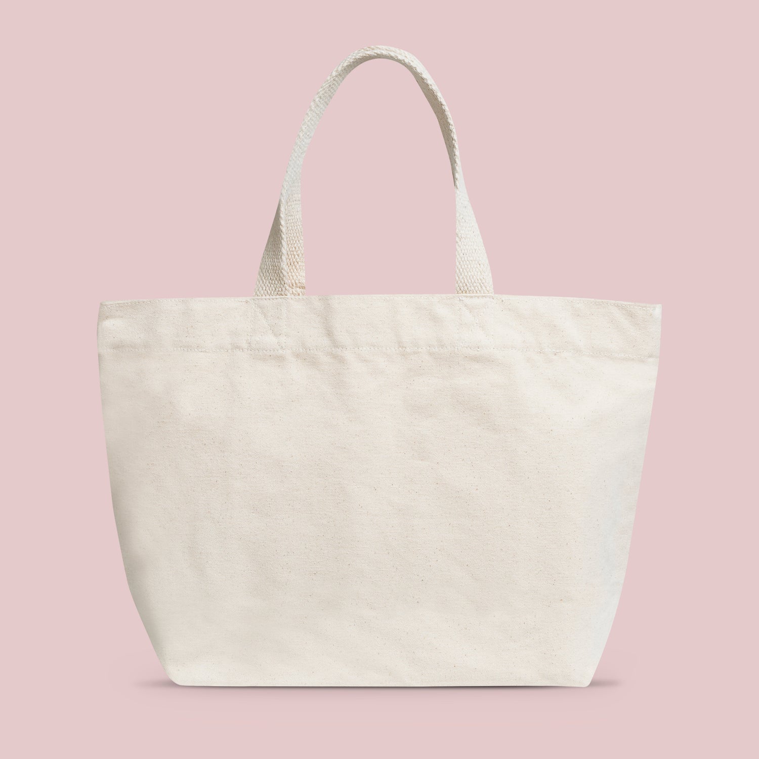 White canvas tote bag for custom corporate merchandise | Eco-friendly custom swag and corporate gifts with logo print.