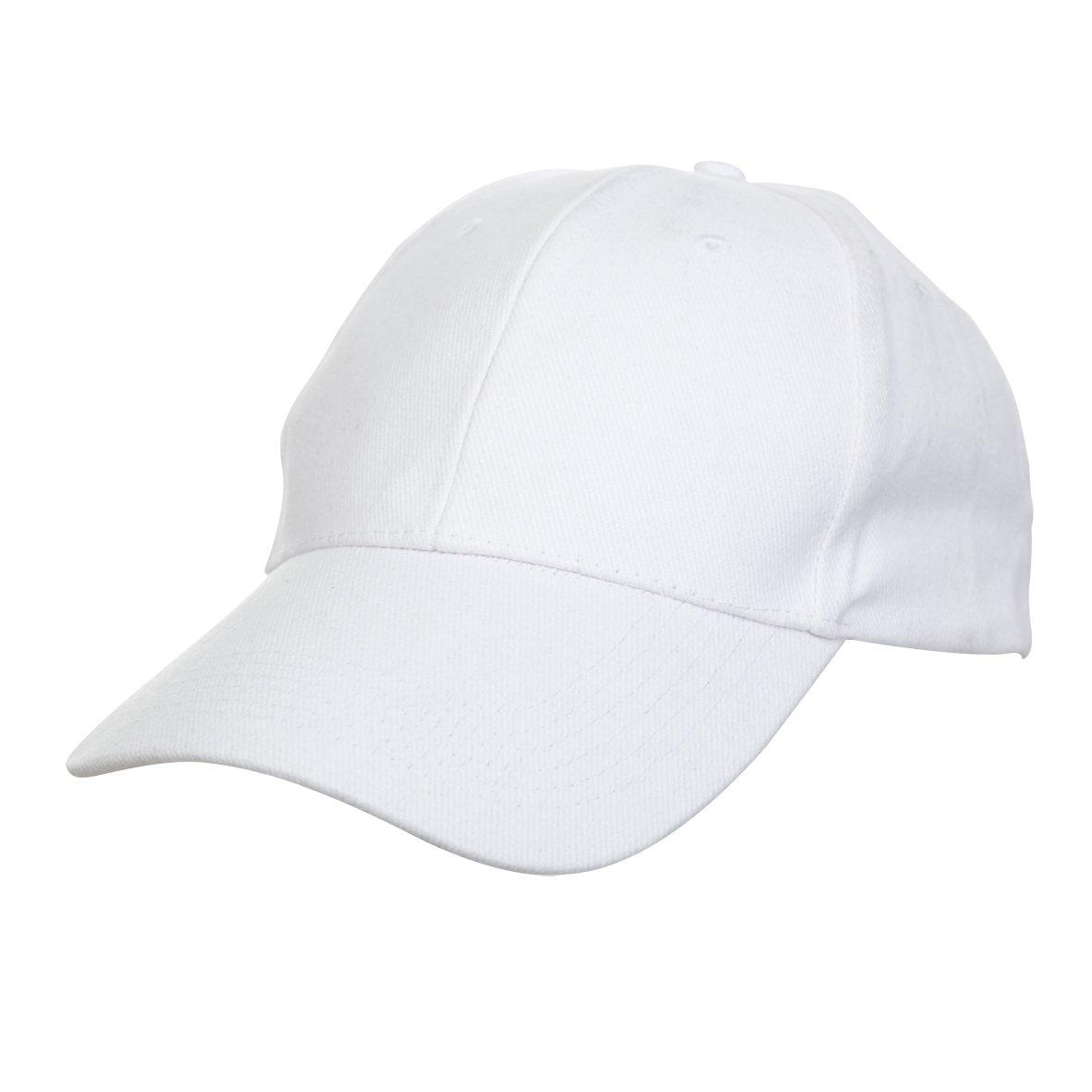 Cotton Baseball Cap - White