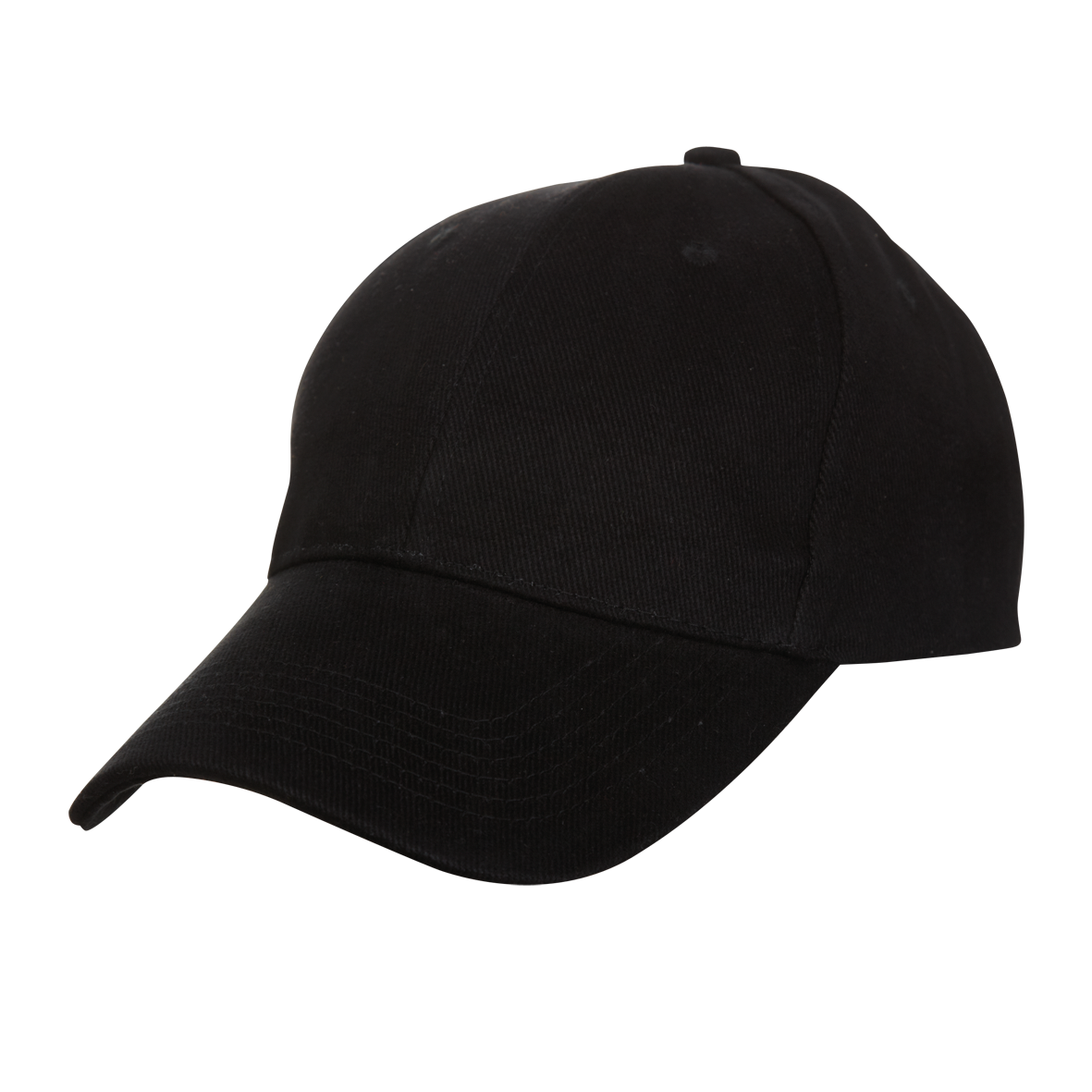 Cotton Baseball Cap - Black