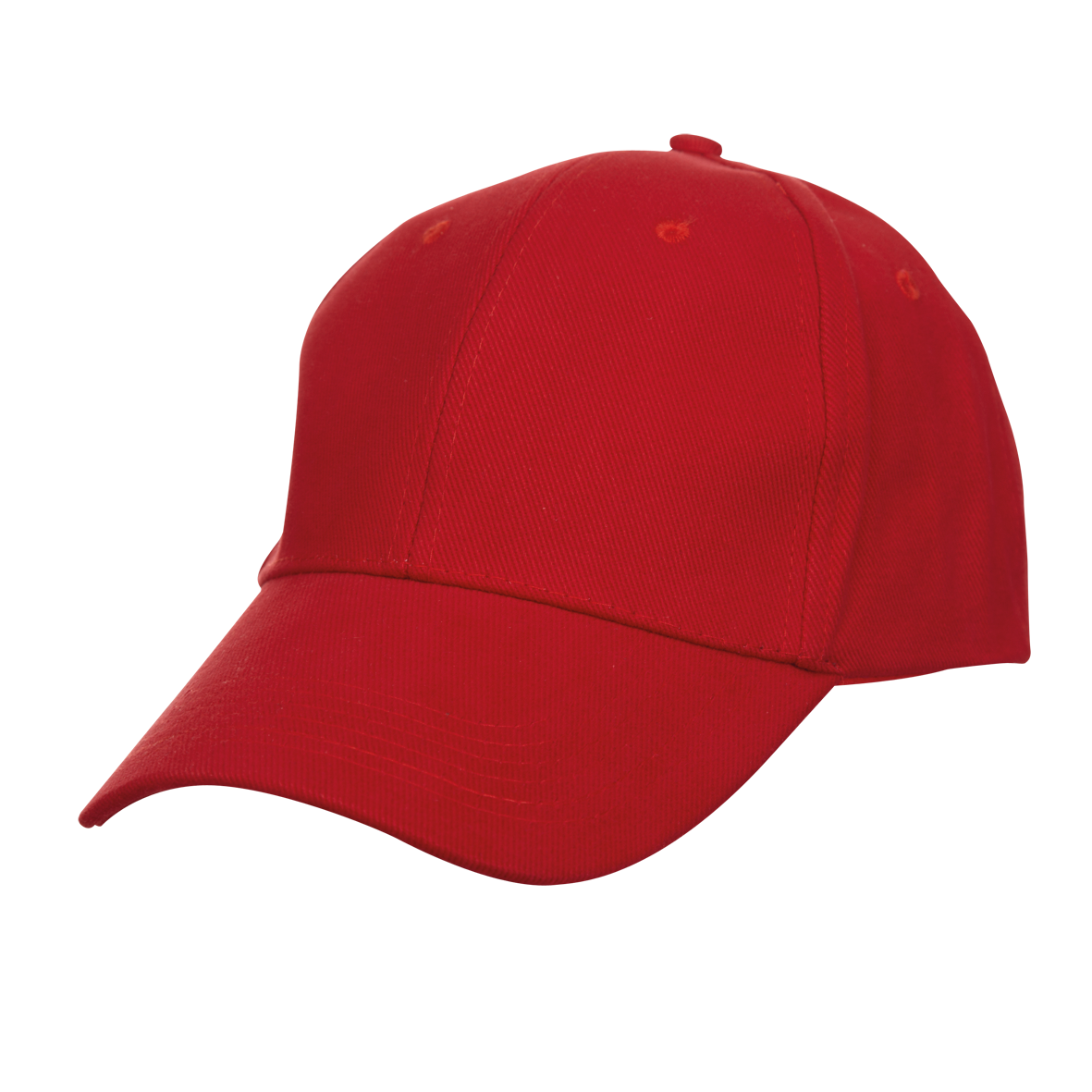 Cotton Baseball Cap - Red