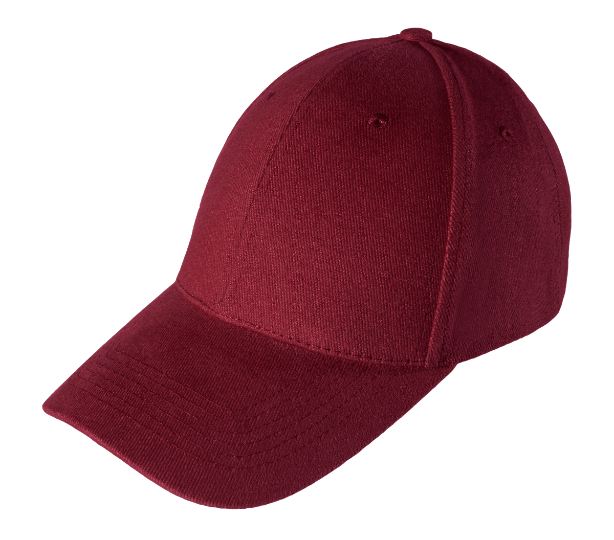 Cotton Baseball Cap - Maroon