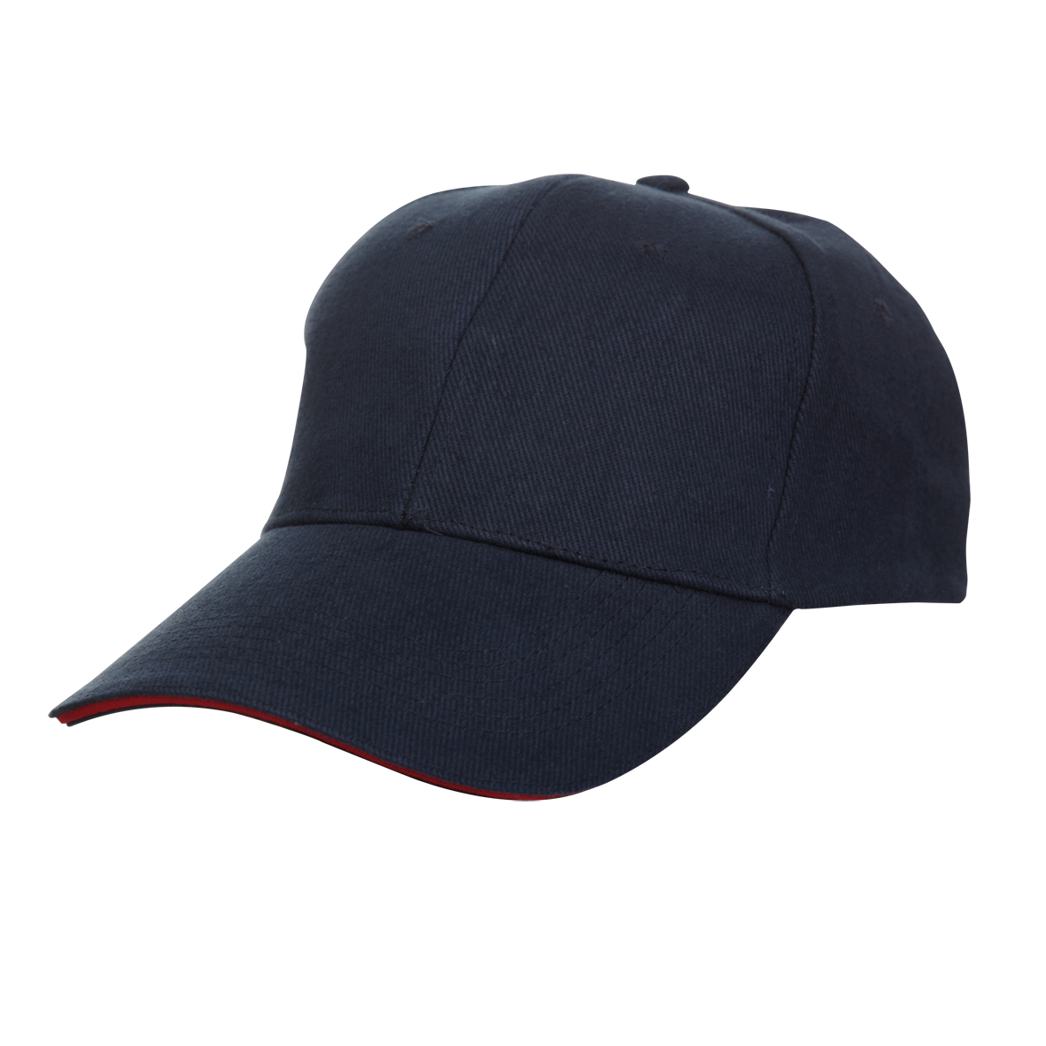 Trim Two-Tone Cotton Baseball Cap - Navy