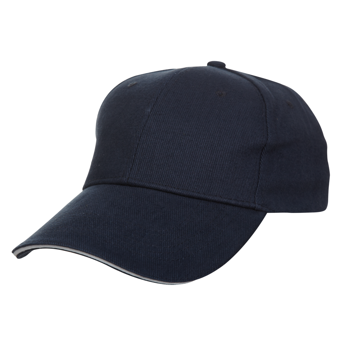 Trim Two-Tone Cotton Baseball Cap