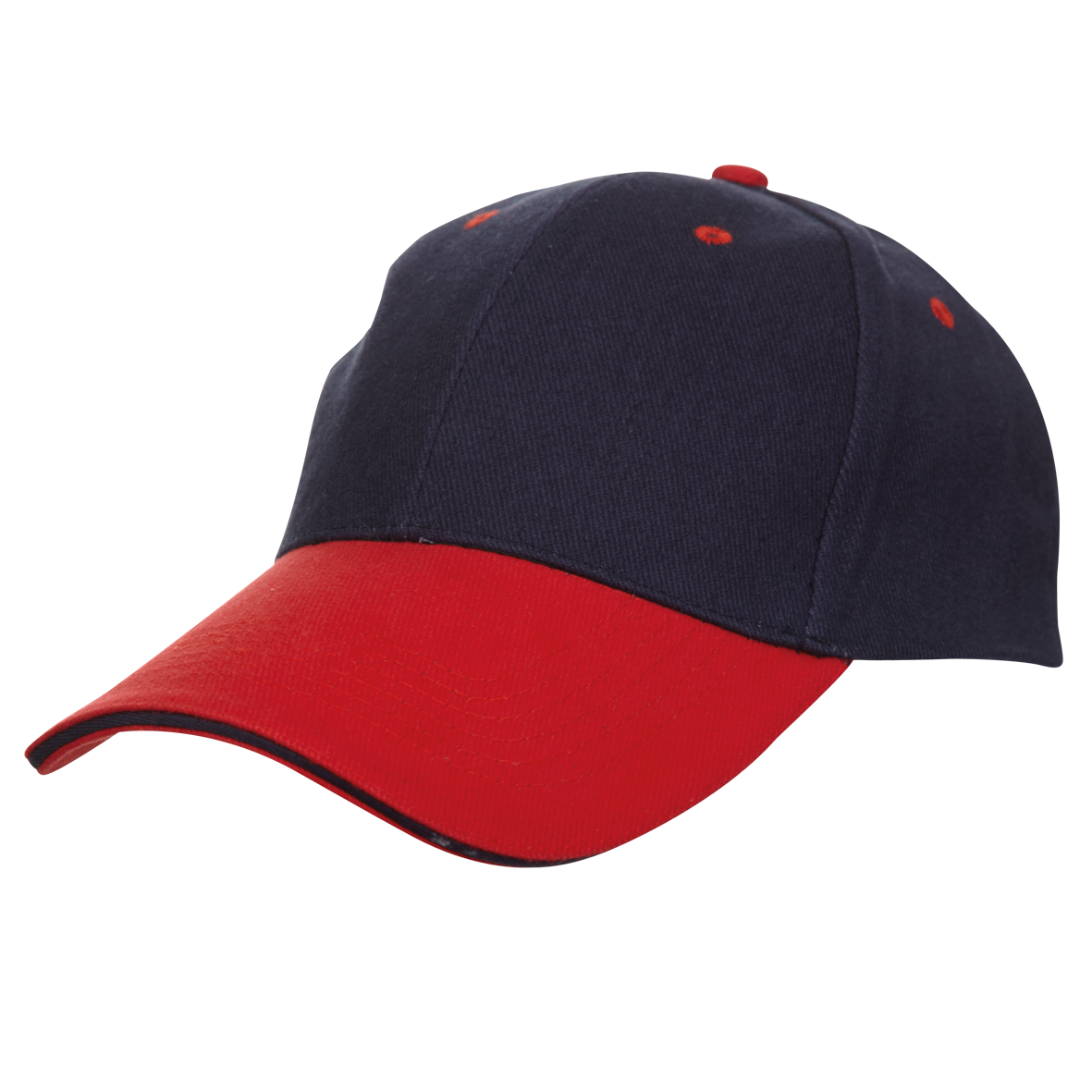 North Harbour Two-Tone Cotton Baseball Cap - Navy