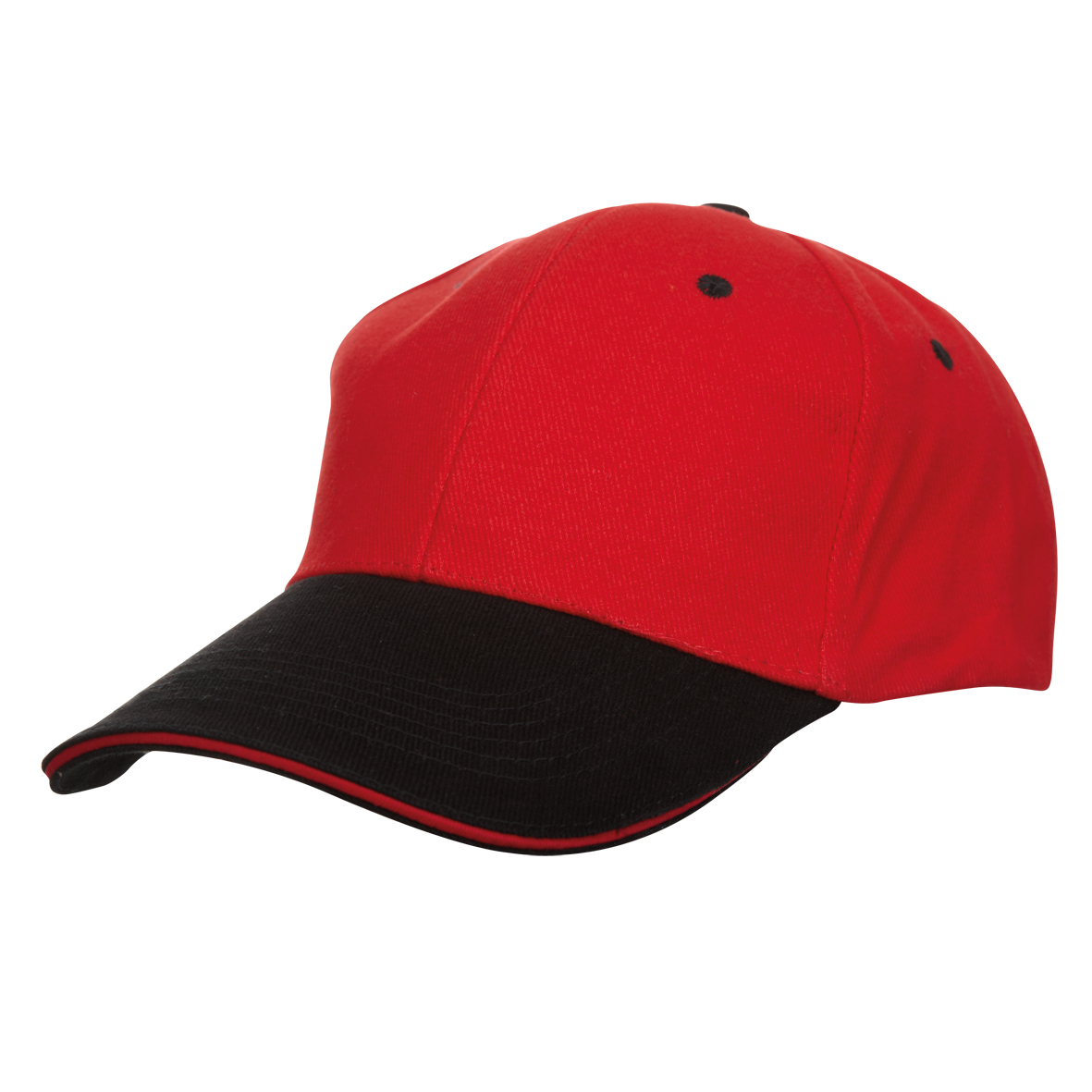 North Harbour Two-Tone Cotton Baseball Cap - Orange