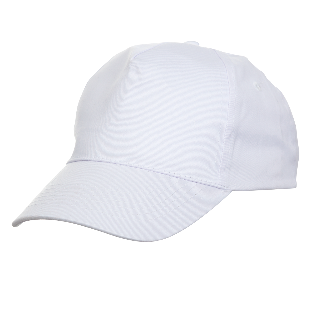 Polyester Baseball Cap (5 Panel) - White