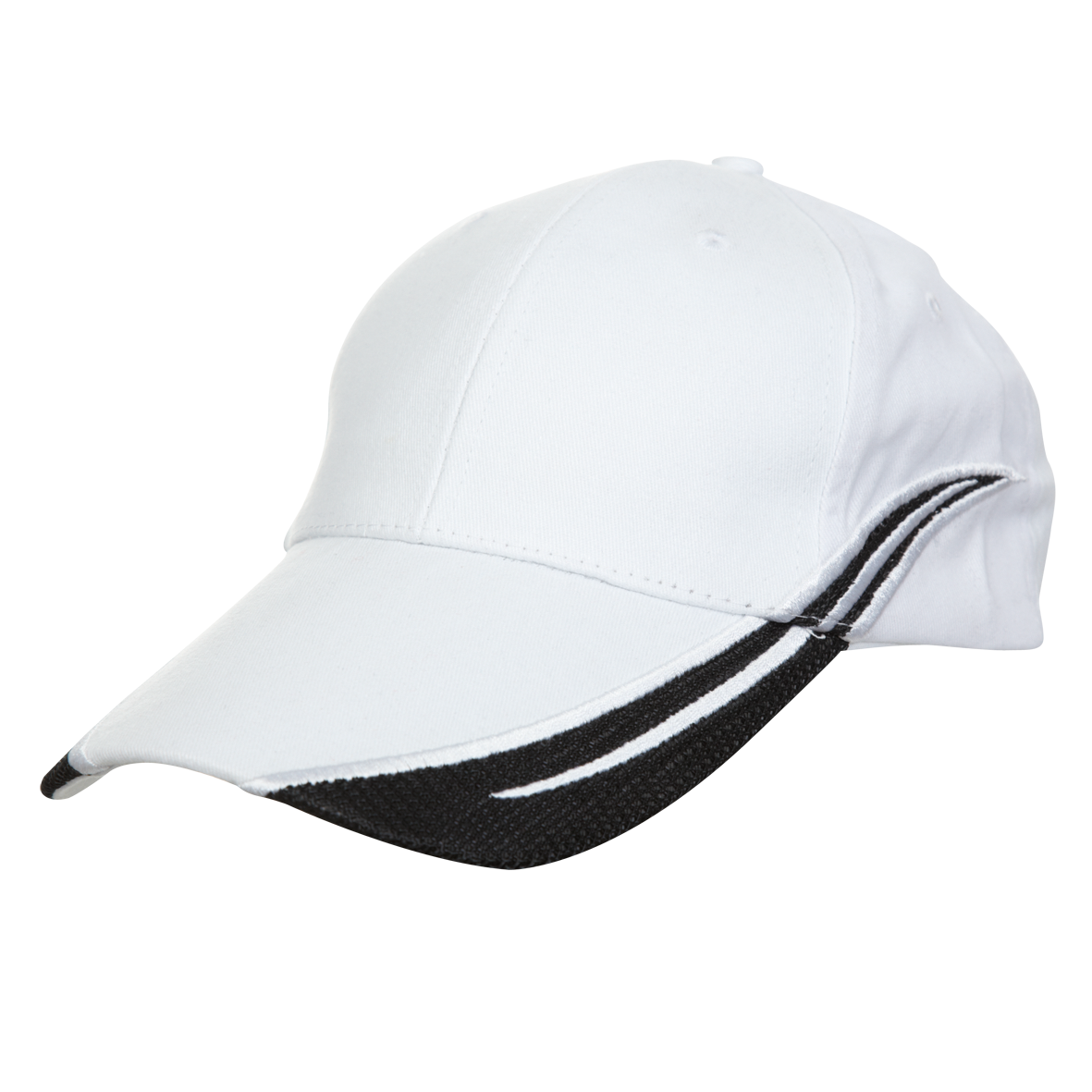 Cotton Snapback Cap - White