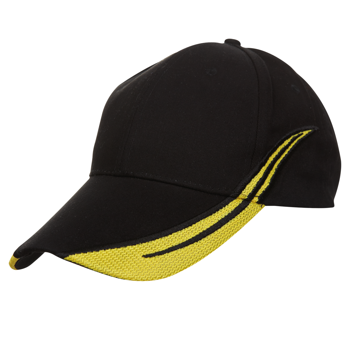 Cotton Snapback Cap - Black