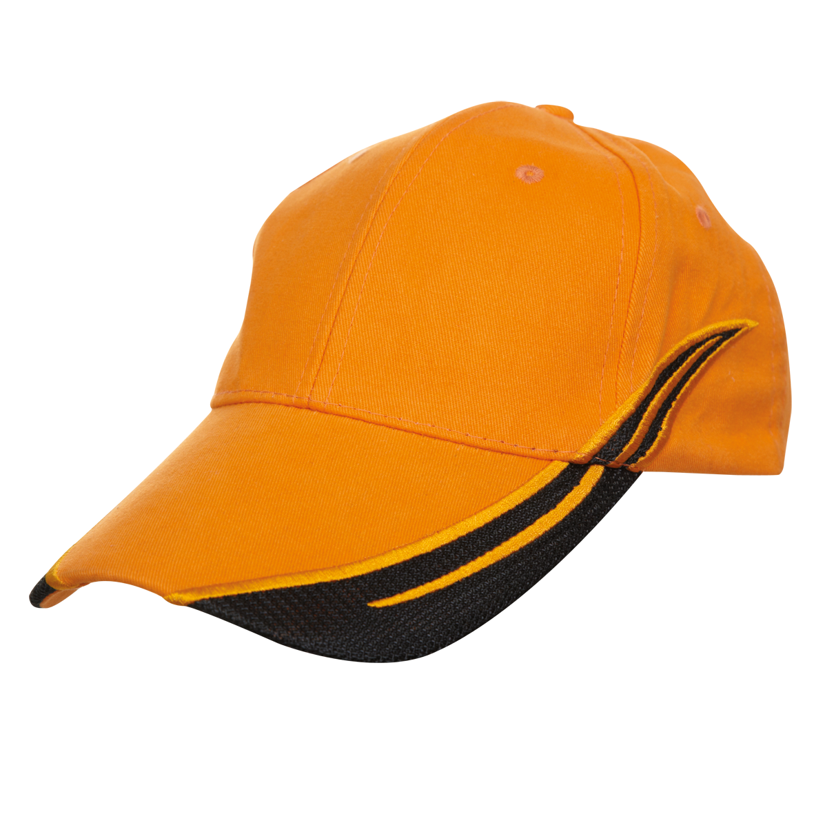 Cotton Snapback Cap - Orange