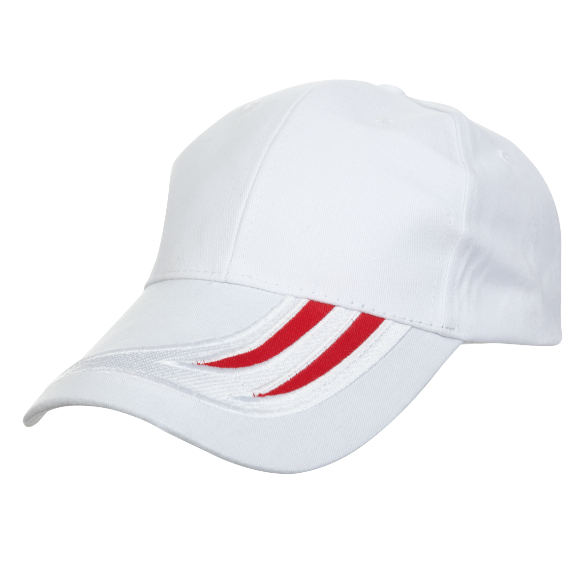 Dual Tone Cotton Baseball Cap - White
