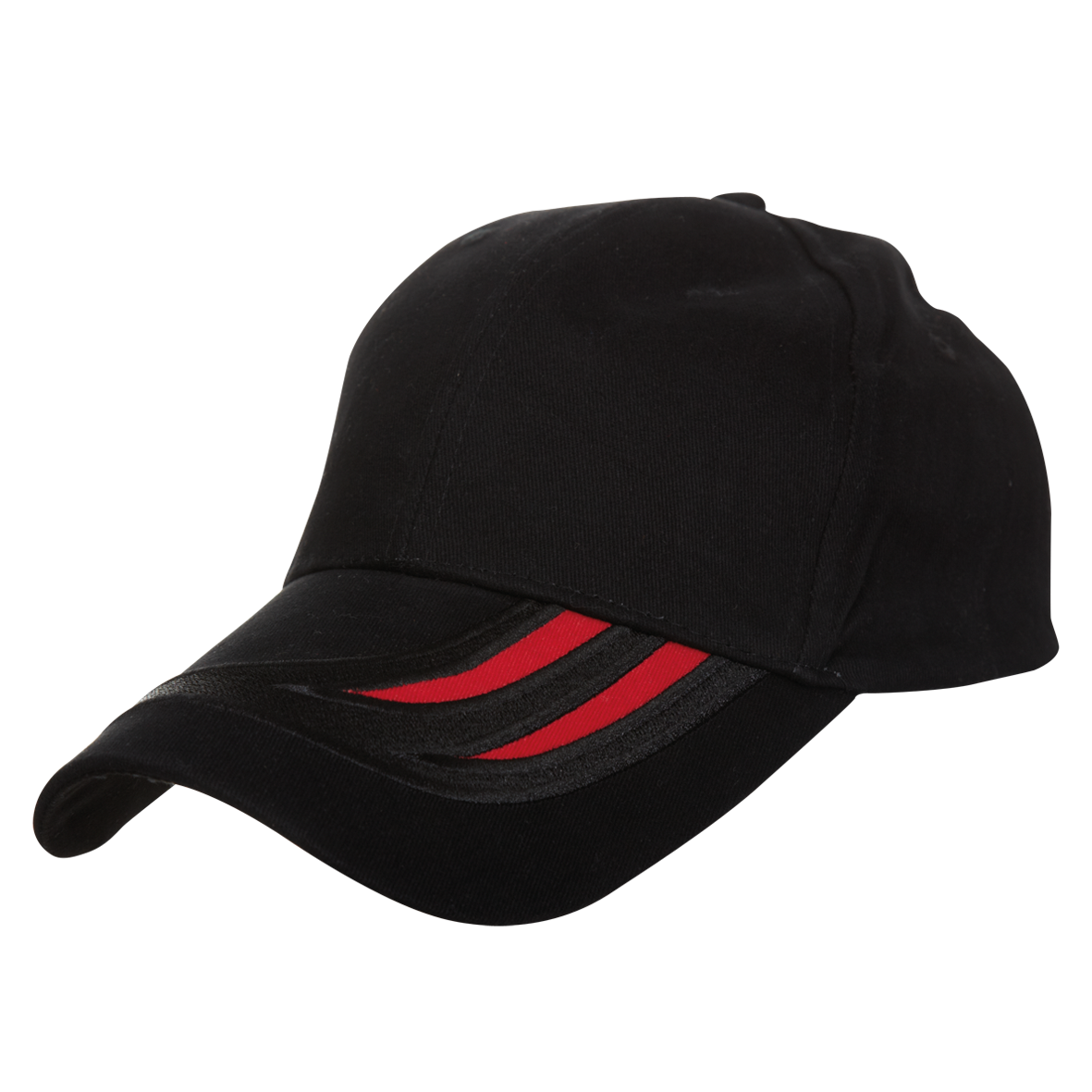 Dual Tone Cotton Baseball Cap - Black