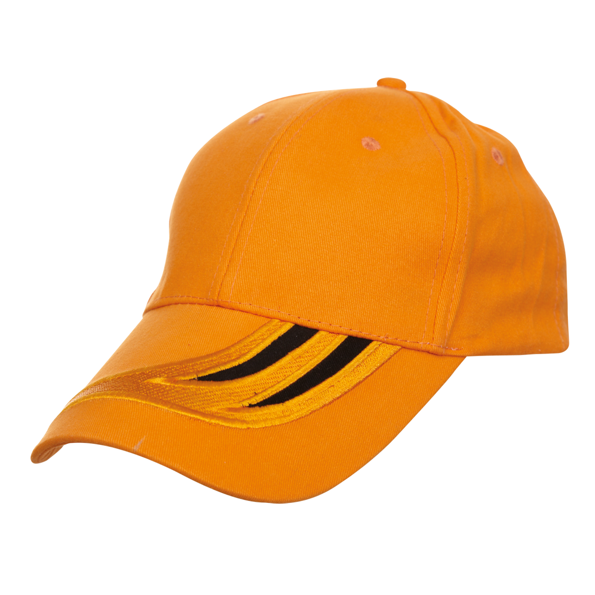 Dual Tone Cotton Baseball Cap - Orange