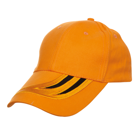 Dual Tone Cotton Baseball Cap - Orange