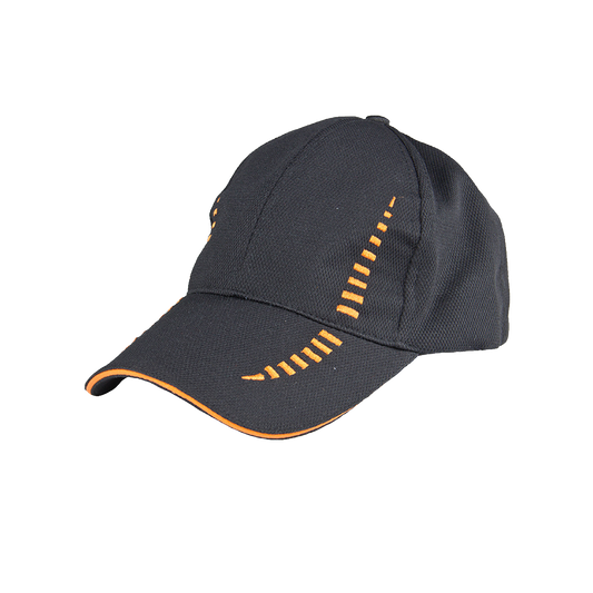Unbranded polyester snapback cap showing a flat brim and adjustable strap, designed as stylish casual headwear.