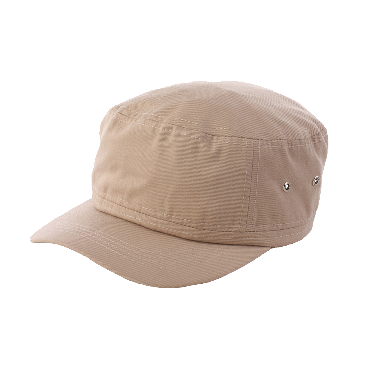 Cotton Military Cap - Khaki
