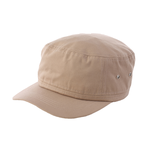 Cotton Military Cap - Khaki
