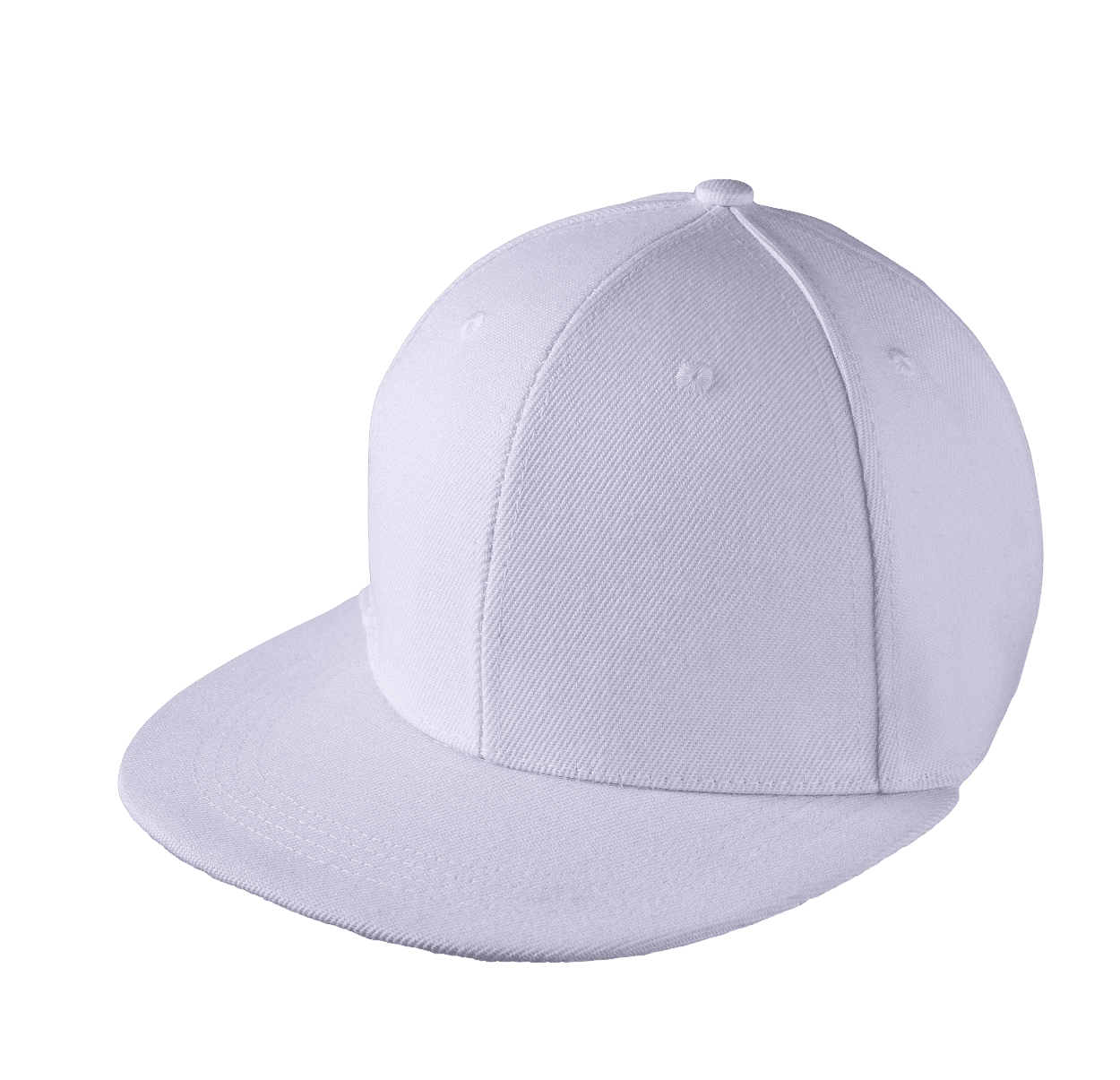 Polyester Snapback Cap (Snap Closure) - White
