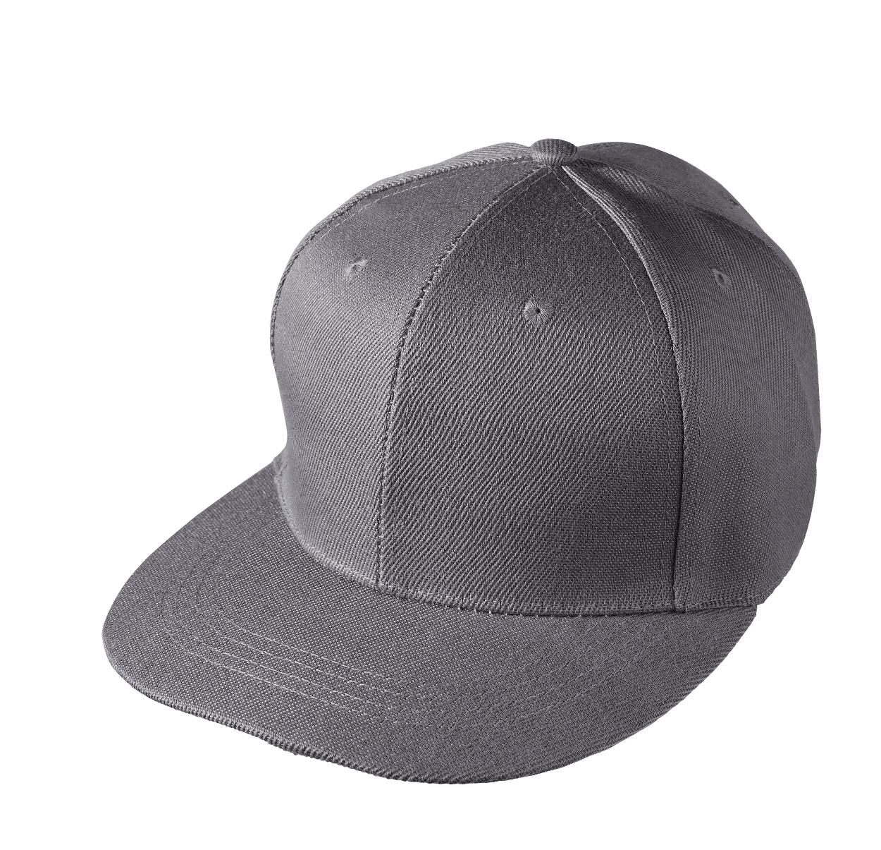 Polyester Snapback Cap (Snap Closure) - Dark Grey