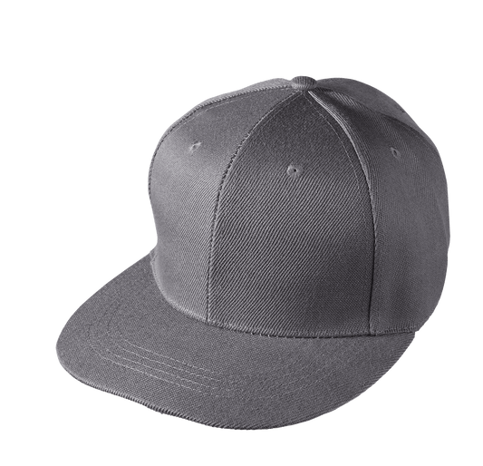 Polyester Snapback Cap (Snap Closure) - Dark Grey