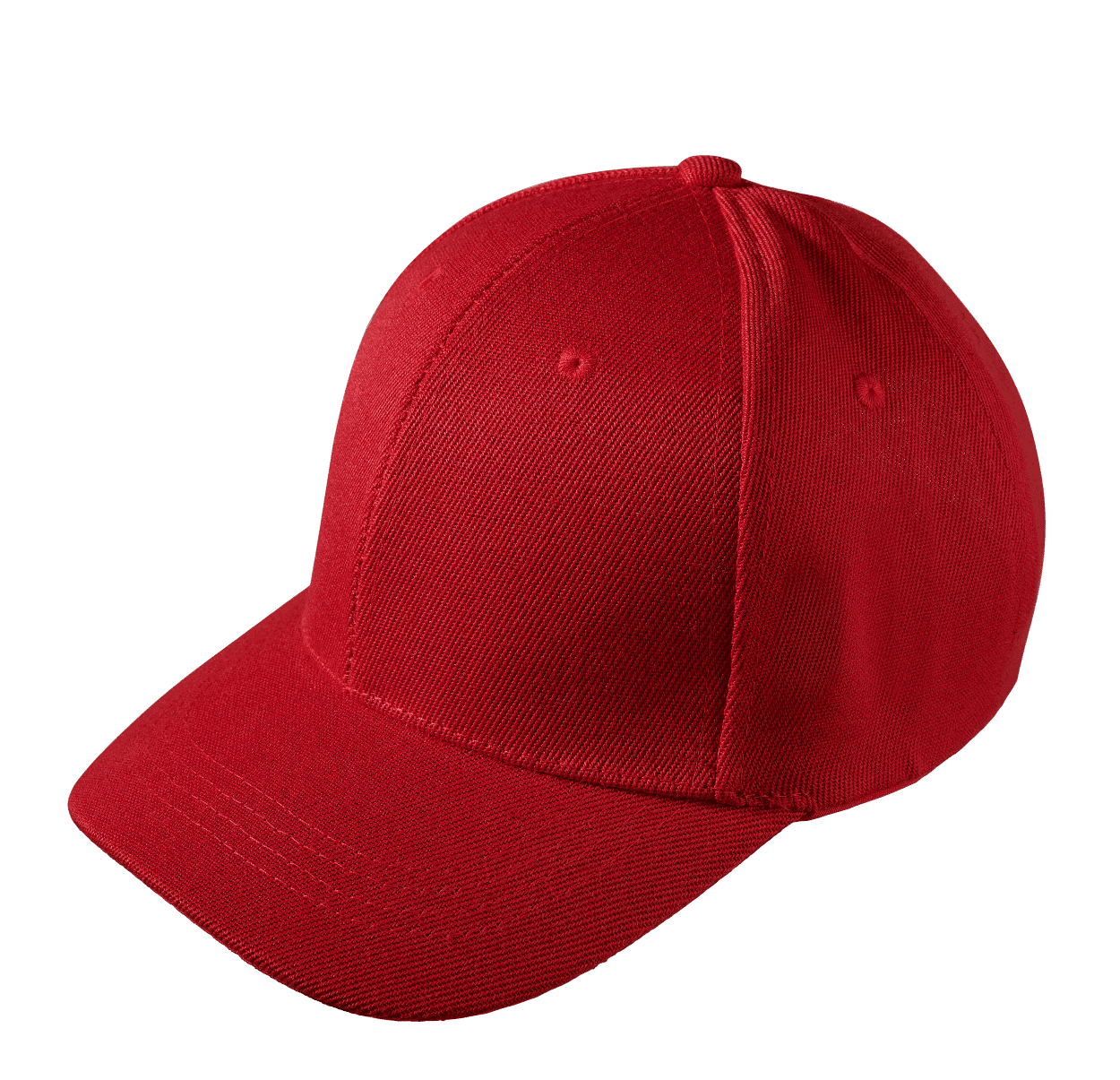 Kids Polyester Baseball Cap - Red