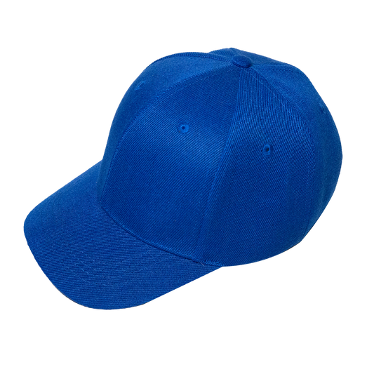 Kids Polyester Baseball Cap - Royal Blue