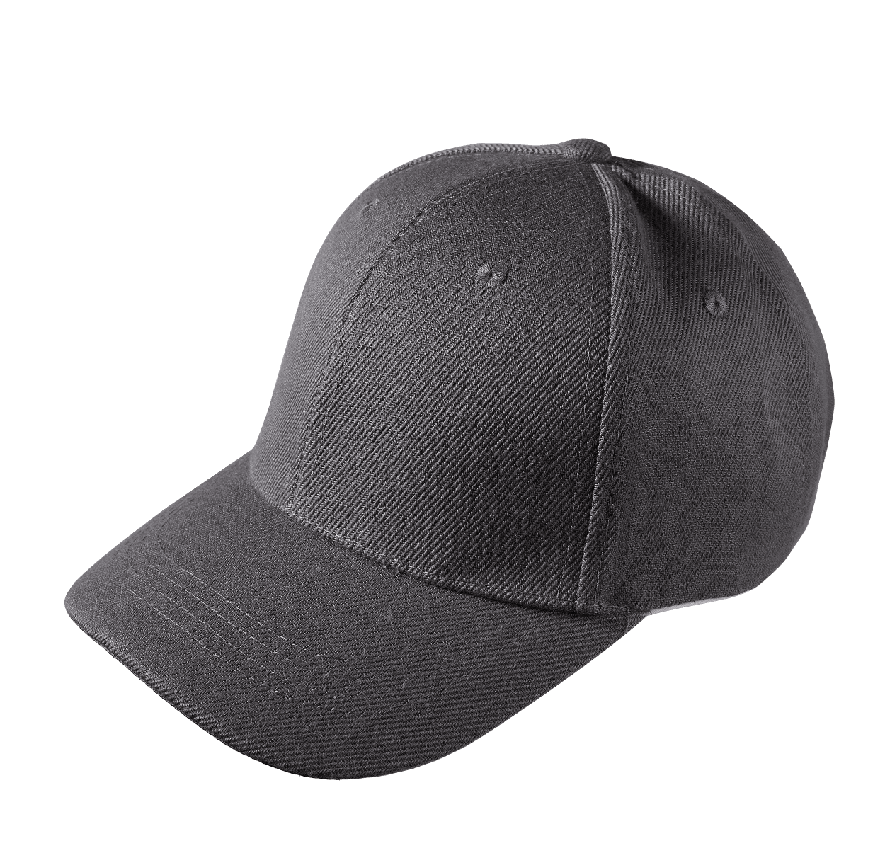 Kids Polyester Baseball Cap - Dark Grey