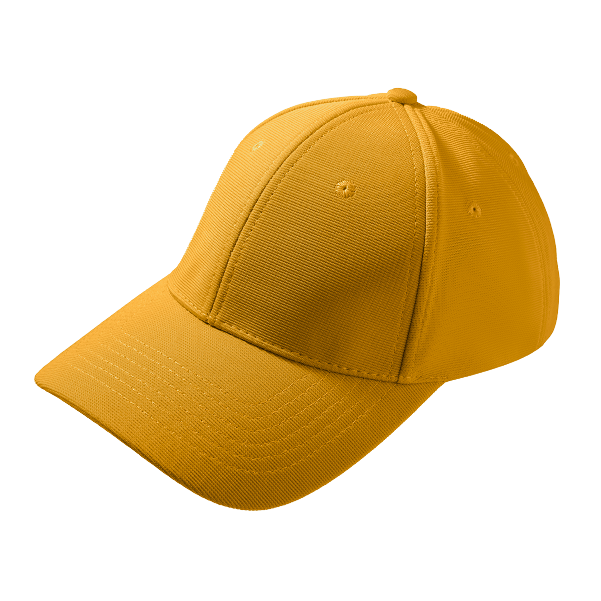 North Harbour Polyester Baseball Cap - Mustard Yellow