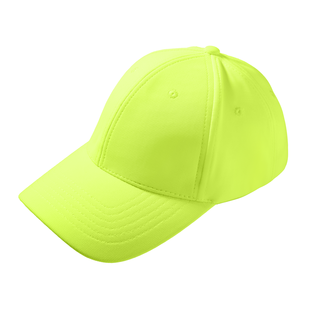 North Harbour Polyester Baseball Cap - Neon Yellow