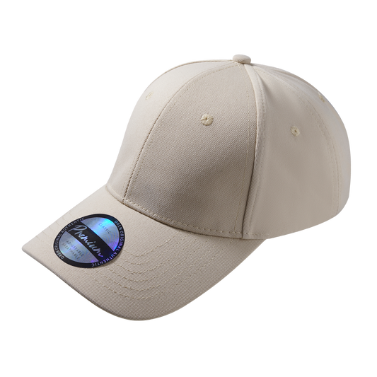 Premium Polyester Baseball Cap with Hologram Visor - Khaki