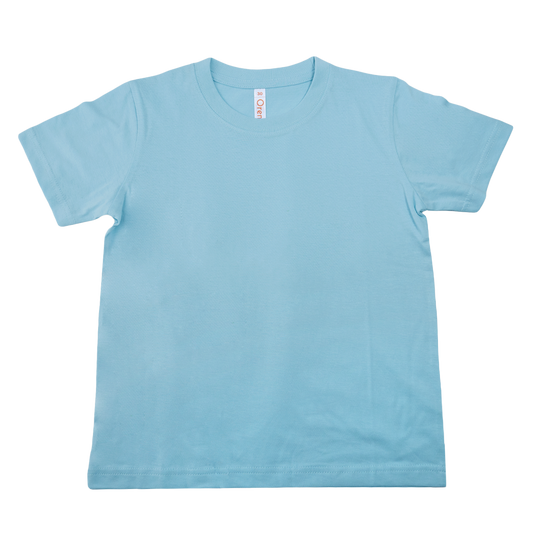 Kids Comfy Cotton T-Shirt - Light Blue