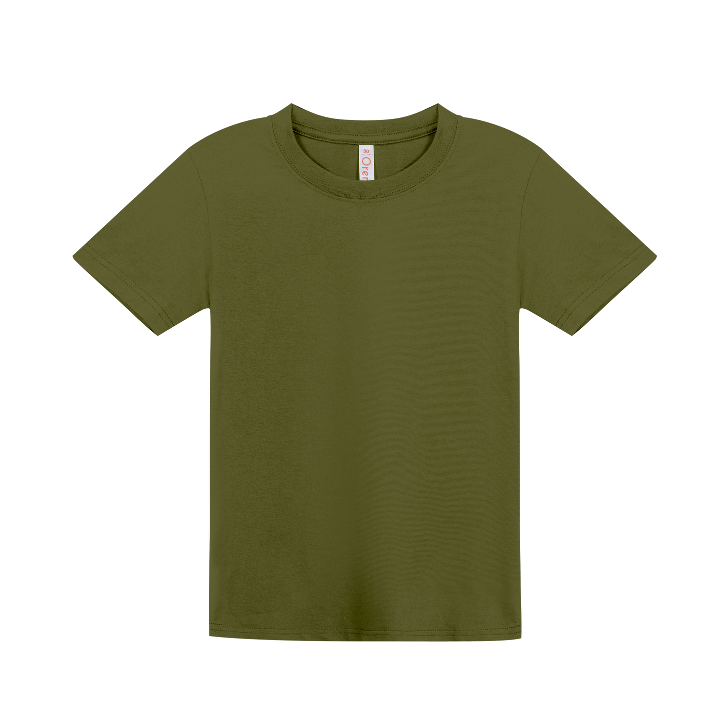 Kids Comfy Cotton T-Shirt - Olive