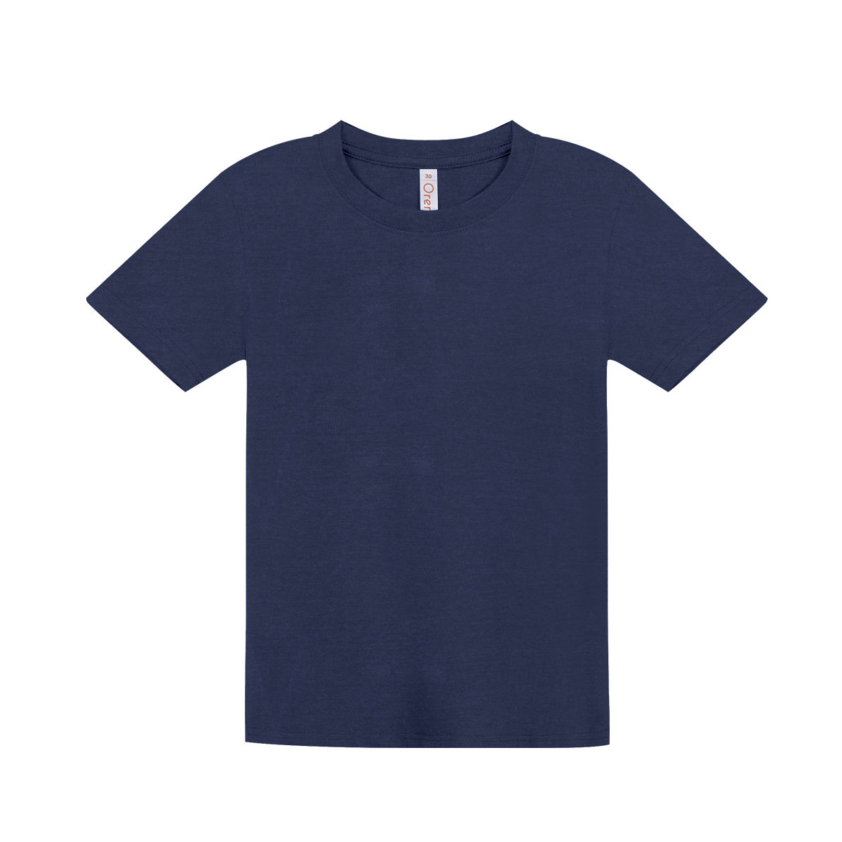 Kids Comfy Cotton T-Shirt - Dark Blue Melange