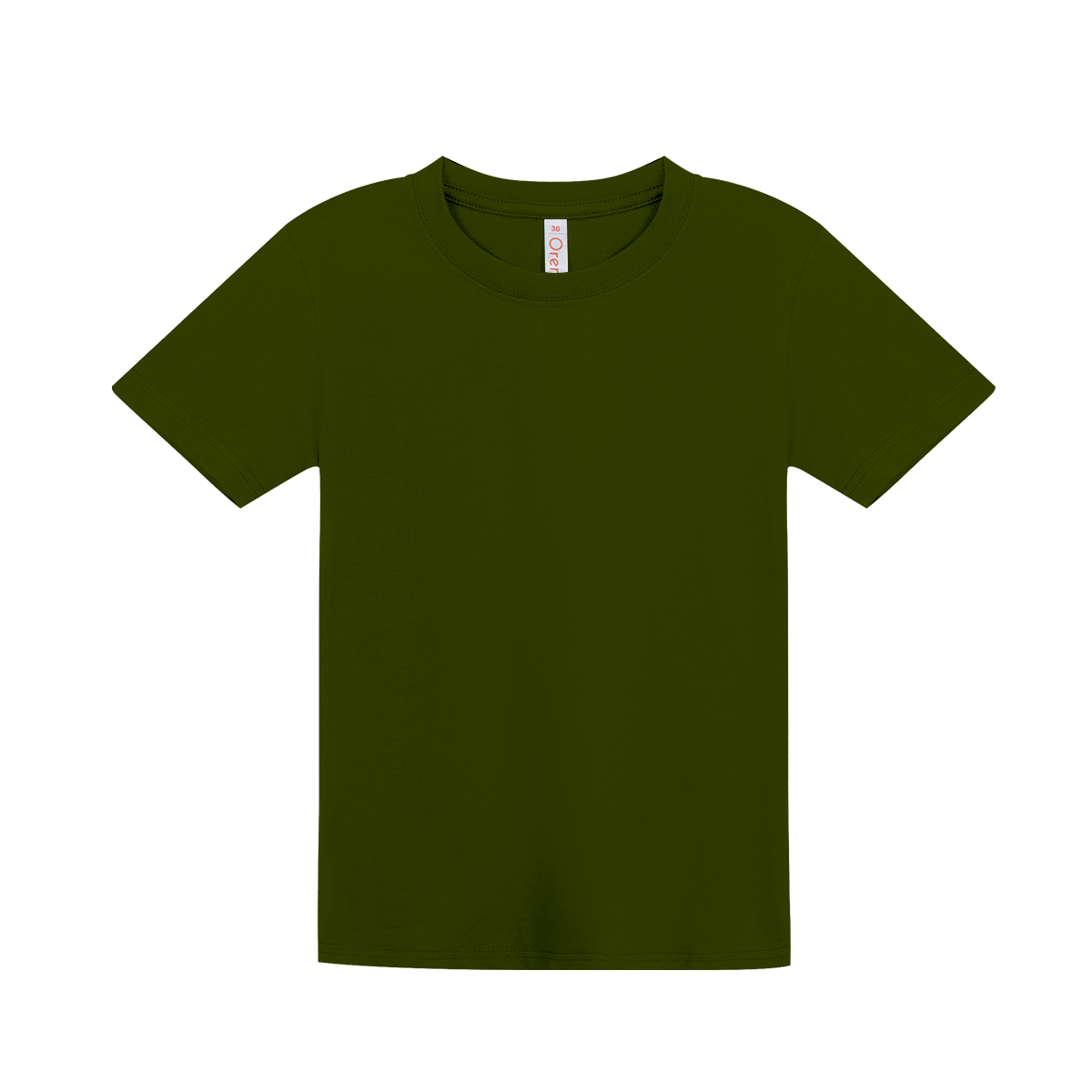 Kids Comfy Cotton T-Shirt - Army Green